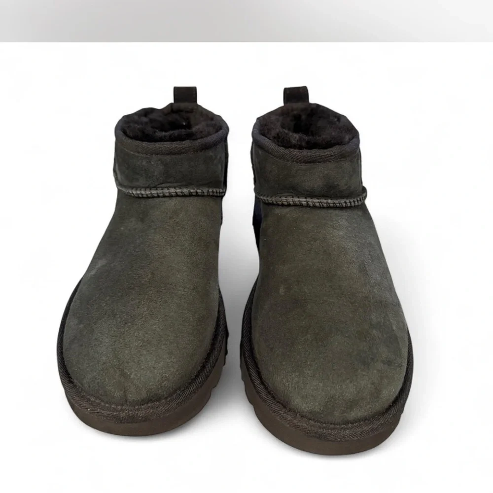 UGG Black Suede Ankle Boots